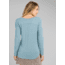 prAna Foundation Long Sleeve Crew - Womens, Vintage Blue Heather, Small, W21170144-VBHT-S