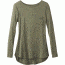 prAna Foundation Long Sleeve Crew Neck Top - Women's, Cargo Green, X-Small, W23170184-CAGR-XS
