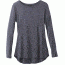prAna Foundation Long Sleeve Crew Neck Top - Women's, W23170184-COAL-L
