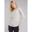 prAna Foundation Long Sleeve Crew Neck Top - Women's, Light Grey Heather, Large, W23170184-LGHT-L
