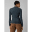 prAna Foundation Rib Mock Neck - Women's, Small, Grey Blue Heather, 1967251-400-S