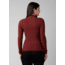 prAna Foundation Rib Mock Neck - Women's, Small, Rhubarb Heather, 1967251-600-S
