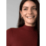 prAna Foundation Rib Mock Neck - Women's, Small, Rhubarb Heather, 1967251-600-S