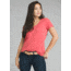 prAna Foundation Short Sleeve V-Neck Top - Women's, Rhubarb Heather, Medium, W11170142-RHHT-M