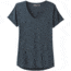 prAna Foundation Short Sleeve V-Neck - Women's, Grey Blue Heather, Small, W11170142-GBHT-S