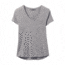 prAna Foundation Short Sleeve V-Neck - Women's, Heather Grey, Extra Small, 1971451-020-XS