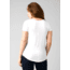 prAna Foundation Short Sleeve V-Neck - Womens, White, Extra Small, 1971451-100-XS