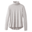 prAna Foundation Turtleneck Shirt - Womens, Light Grey Heather, Small, W23180527-LGHT-S