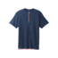 prAna Garrity Short Sleeve Henley Mens, Equinox Blue Heather, X-Large, M11181406-EBHT-XL