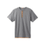 prAna Garrity Short Sleeve Henley Mens, Gravel Heather, Medium, M11181406-GRHT-M