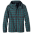 prAna Grayson Rain Jacket - Men's -True Teal Plaid -X-Large