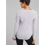 prAna Iselle Long Sleeve Tee - Womens, Silver Heather, Large, W21190655-SVHT-L