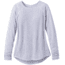 prAna Iselle Long Sleeve Tee - Womens, Silver Heather, Large, W21190655-SVHT-L