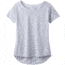 prAna Iselle Short Sleeve Tee, Silver Heather, XLarge, W11190667 -085-XL