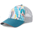 prAna La Viva Trucker Cap, White La Flora, One Size, U5VIVA115-WTLF-O/S