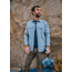 prAna Lost Sol Long Sleeve Shirts - Mens, Chambray Heather, Medium, 1972361-401-SL-M