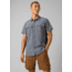 prAna Lost Sol Short Sleeve Shirts - Mens, Nautical Heather, Extra Large, 1972351-400-SL-XL
