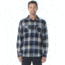 prAna Lybek Long SLeeve Flannel Shirt - Men's, Black, Large, M2LYBE314-BLK-L