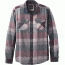 prAna Lybek Long SLeeve Flannel Shirt - Men's, Charcoal, Small, M23170384-CHR-S