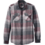 prAna Lybek Long SLeeve Flannel Shirt - Men's, Charcoal, Large, M23170384-CHR-L