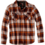 prAna Lybek Long SLeeve Flannel Shirt - Men's, Mahogany, Large, M2LYBE314-MAHO-L