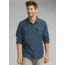 prAna Lybek Long Sleeve Flannel Shirt - Men's, Equinox Blue Herringbone, Medium, M23170384-EBHB-M