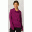 prAna Marin Pullover Top - Women's-Black Plum Stripe-Large
