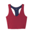 prAna Momento Crop Top - Womens, Maroon/Nautical, Large, 1963231-601-L