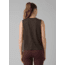 prAna Organic Graphic Sleeveless Shirt - Womens, Washed Black Throwback, S, 1962781-001-S
