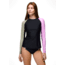 prAna Baja Bound LS Rashguard - Womens, Black Color Block, M, 2066561-001-M
