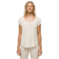 prAna Cozy Up Scoop Neck Tee - Womens, Canvas Heather, XS, 1967271-250-XS