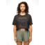 prAna Everyday VW Graphic Crop Tee - Womens, Charcoal Mindscape, S, 2066761-021-S
