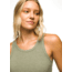 prAna Foundation Rib Tank - Womens, Juniper Green Heather, XS, 1971001-301-XS
