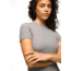 prAna Foundation Rib Tee - Womens, Heather Grey, Extra Small, 1970821-020-XS