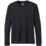 Prana Long Sleeve Crew T-Shirt, Black, Medium, M23181469-BLK-M