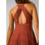 prAna Saxon Dress - Womens, Rust Floret, Medium, 1970651-602-M