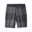 prAna Saxton Short 9 Inch Inseam - Mens, Charcoal Buffalo Plaid, 34 Waist, M31191448 -030-34
