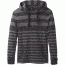 prAna Setu Hoodie - Men's -Coal Stripe-Small