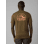 prAna Spire Heights T-Shirt, Peat Heather, Small, 1966681-300-SL-S