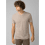 prAna V-Neck T-Shirt, Dark Khaki Heather, Large, 1965421-250-ST-L