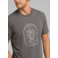 prAna Yates Short Sleeve T-Shirt, Charcoal Heather, XLarge, M11191518 -011-XL