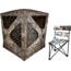 Primos Hunting Double Bull Blind Com Stool, Camo, 65167BF