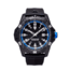 ProTek Carbon Dive Watch, Carbon Case/Black&amp;Blue Dial/Black Strap, One Size, PT1003