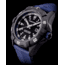 ProTek Carbon USMC Dive Watch, Carbon Case/Black&Blue Dial/Blue Strap, One Size, PT1013B