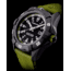 ProTek Carbon USMC Dive Watch, Carbon Case/Black&Green Dial/Green Strap, One Size, PT1015G