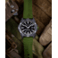 ProTek Carbon USMC Dive Watch, Carbon Case/Black&Green Dial/Green Strap, One Size, PT1015G