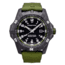 ProTek Carbon USMC Dive Watch, Carbon Case/Black&Green Dial/Green Strap, One Size, PT1015G