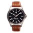 ProTek Titanium Field Watch, Titanium Case/Black Dial/Dark Tan Strap, One Size, PT3001