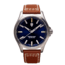 ProTek Titanium Field Watch, Titanium Case/Blue Dial/Dark Tan Strap, One Size, PT3003