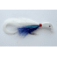 Pucci Bucktail Flash Striper Jig 1-1/2oz Blu Wht, PFJ112-W/BLU/W
